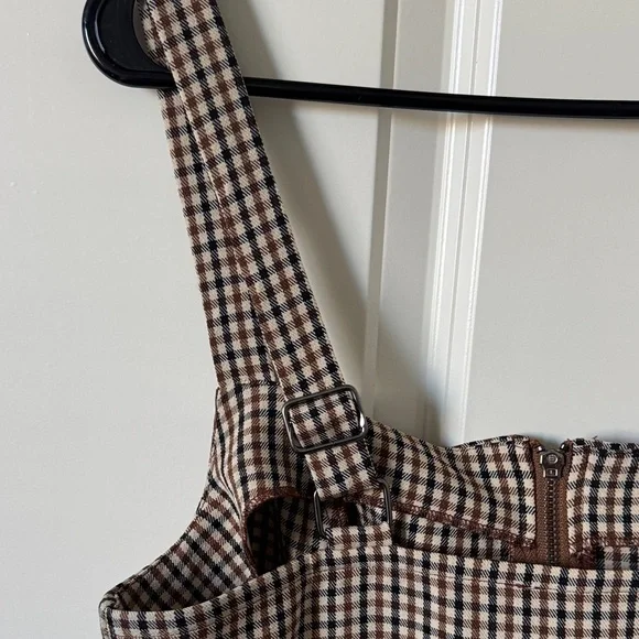 Kingston Checkered Dress with Black Long Sleeves / 2 pieces - Picture 8 of 11